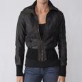 Ci Sono by Adi Junior's Distressed Faux Leather Jacket
