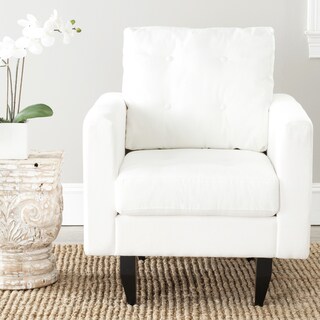 Mondovi White Cotton Club Chair