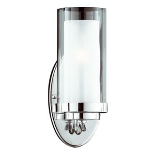 Cylindique 1-Light Chrome Wall Sconce