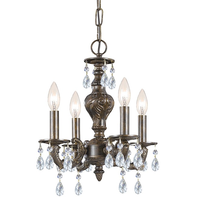 Crystorama Sutton Collection 4light Bronze Chandelier