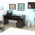 Inval Espresso Curved Top Desk