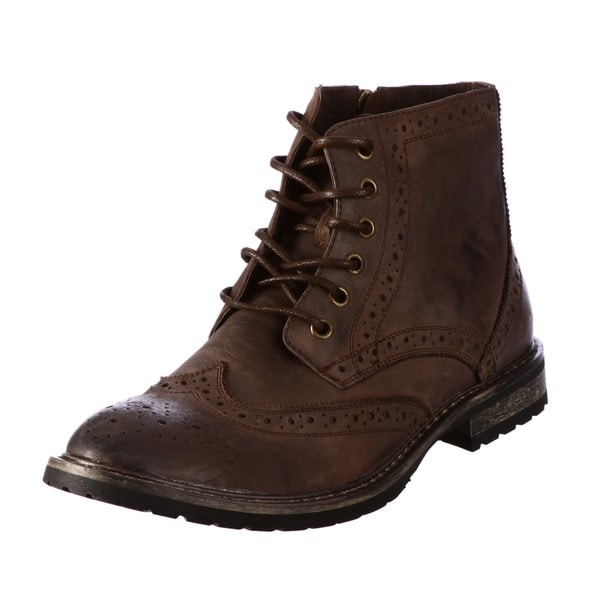 Steve Madden Men's 'Mansel' Brown Boots - Overstock Shopping - Great ...