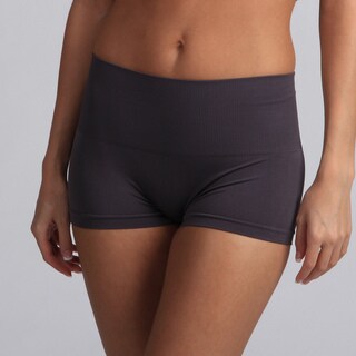 Jennifer Intimates Women's Grey High Waist Boyshorts