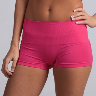 Jennifer Intimates Women's Pink High Waist Boyshorts