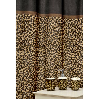  'Leopard Brown' 16-piece Ceramic Bath Accessory Set