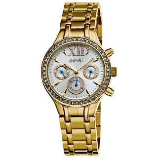 August Steiner Women's Crystal Multifunction Bracelet Watch