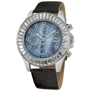 August Steiner Women's Swiss Quartz Baguette Bezel Watch