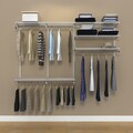 freedomRail 7-foot White Ventilated Closet Kit