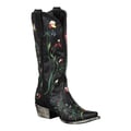 Lane Boots Women's 'Garden' Black Leather Cowboy Boots
