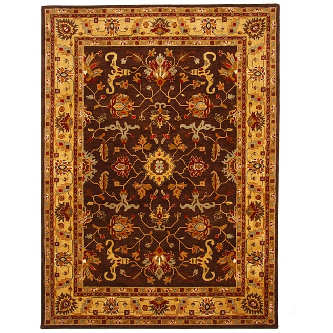 HandTufted Tempest Brown/Gold Area Rug (8' x 11') Overstock