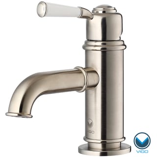 VIGO Boreas Single Handle Bathroom  Faucet in  Brushed Nickel Finish