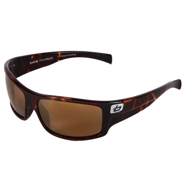 Bolle Men's 'Phantom' Dark Tortoise Polarized Sport Sunglasses