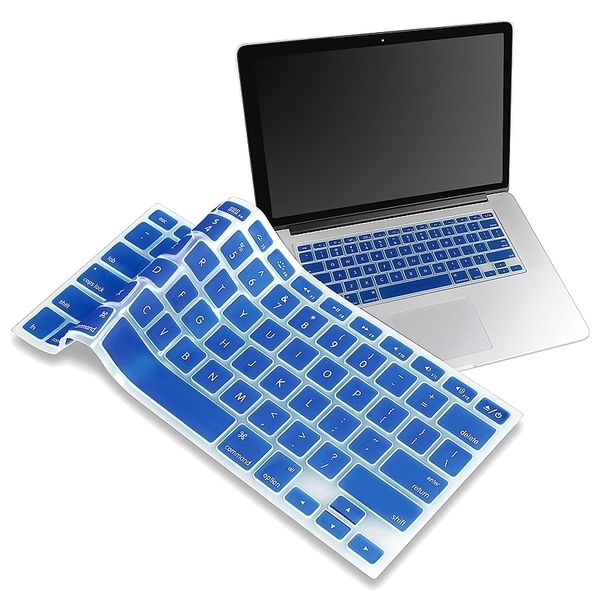 INSTEN Dark Blue Soft Silicone Keyboard Skin Shield for Apple MacBook Pro