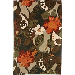 Special Prices Hand-Tufted Brown Wool Area Rug (9'6 x 13'6)