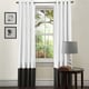 Lush Decor Black and White Prima 84-Inch Curtain Panels (Set of 2)
