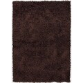 Hand Woven Purple Shag Rug (3'6 x 5'6)