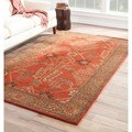 Hand Tufted Red/ Brown Wool Area Rug (2' x 3')