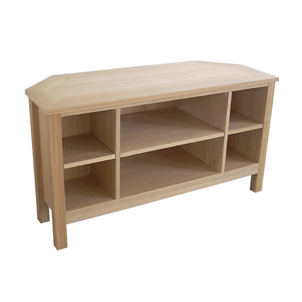 Oakrige Corner TV Stand with 6 Shelves - 14045269 - Overstock.com 