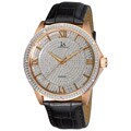 Joshua & Son's Men's Diamond Japanese Quartz Strap Watch