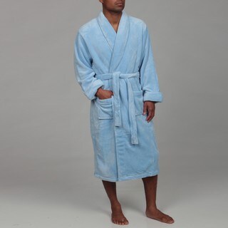 Woven Workz Unisex Boston Microfiber Blue Robe 