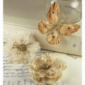 Prima Flowers Meredith Velvet Butterflies and Fabric Flowers