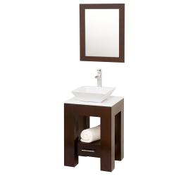 Hot Deal Wyndham Collection Amanda Espresso 22-inch Single Bathroom Vanity Set