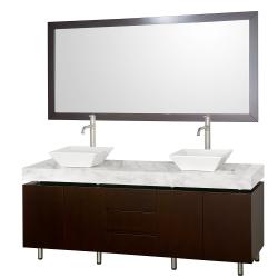Compare Price Wyndham Collection Malibu Espresso Double Bathroom Vanity Set