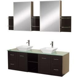 Buy  Wyndham Collection Avara Espresso Double Bathroom Vanity Set
