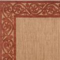 Woven Garden View Terra Cotta Olefin Area Rug (7'5 x 10'6)