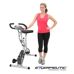 Exerpeutic Folding Pulse Monitor Magnetic Upright Bike-Image