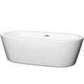 Wyndham Collection Mermaid Free Standing 71-inch Soaking Bathtub