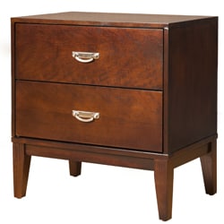 Great Prices Furniture of America Ridge Brown Cherry 2-Drawer Nightstand