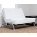 Abbyson Living Venice White Convertible Euro Chair Lounger