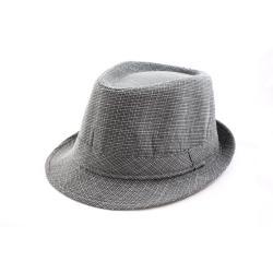 Faddism Grey/ White Fedora Hat-Image