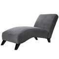 Bella Charcoal Grey Chaise
