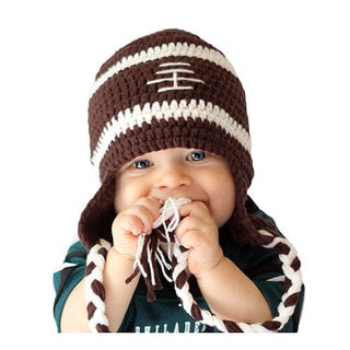 Knitnut by JL Child's Cotton Crocheted Football Hat
