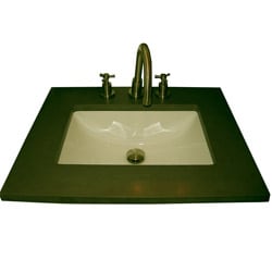 Fine Fixtures Ceramic 20-inch Undermount Biscuit Bathroom Sink