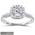14k Gold 3/4ct TDW Diamond Halo Engagement Ring