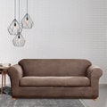 Sure Fit Stretch Leather 2-Piece Sofa Slip Cover