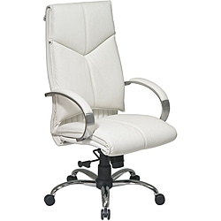 Low Price Office Star Deluxe High-Back Executive Leather Chair