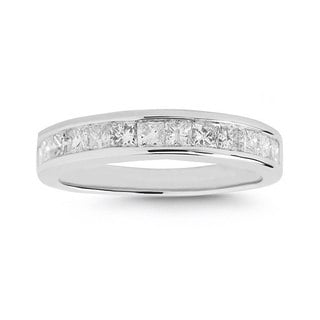 14k White Gold 1ct TDW Diamond Wedding Band (I-J, I2-I3)