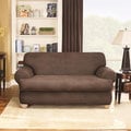 Sure Fit Stretch Faux Leather 2-piece T-cushion Sofa Slipcover