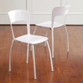 Christopher Knight Home White Modern Chairs (Set of 2)