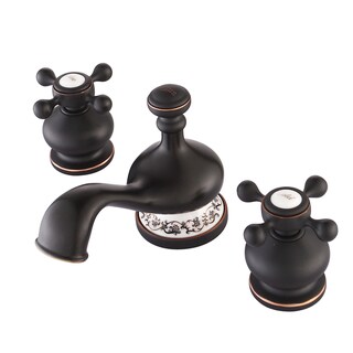 Kraus Apollo Three-hole Basin Faucet with Lift Rod Waste Oil Rubbed Bronze