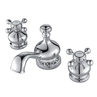 Kraus Apollo Three-hole Basin Faucet with Lift Rod Waste Chrome