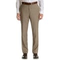 Tommy Hilfiger Men's Trim Fit Tan Sharkskin Wool Dress Pants