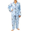 Leisureland Women's Nautical Print Pajama Set