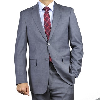 Mantoni Men's Charcoal Grey 2-button Classic Wool Suit