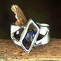 Sterling Silver 'In Balance' Iolite Solitaire Ring (India)