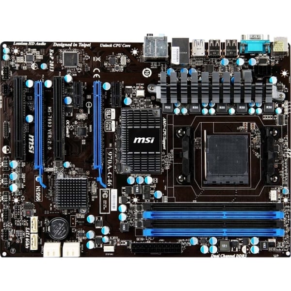 MSI 970A-G46 Desktop Motherboard - AMD 970 Chipset - Socket AM3+
